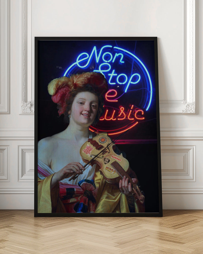 Non Stop the Music- Canvas Print