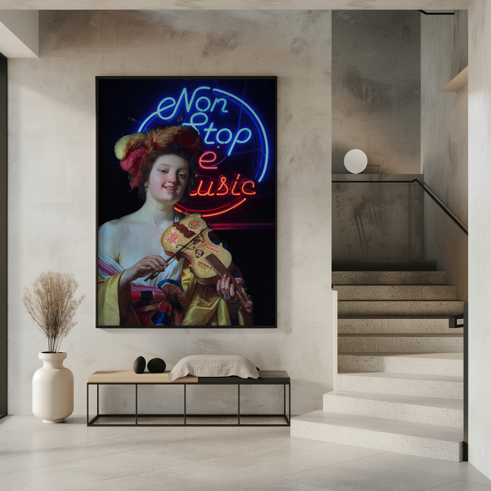 Non Stop the Music- Canvas Print
