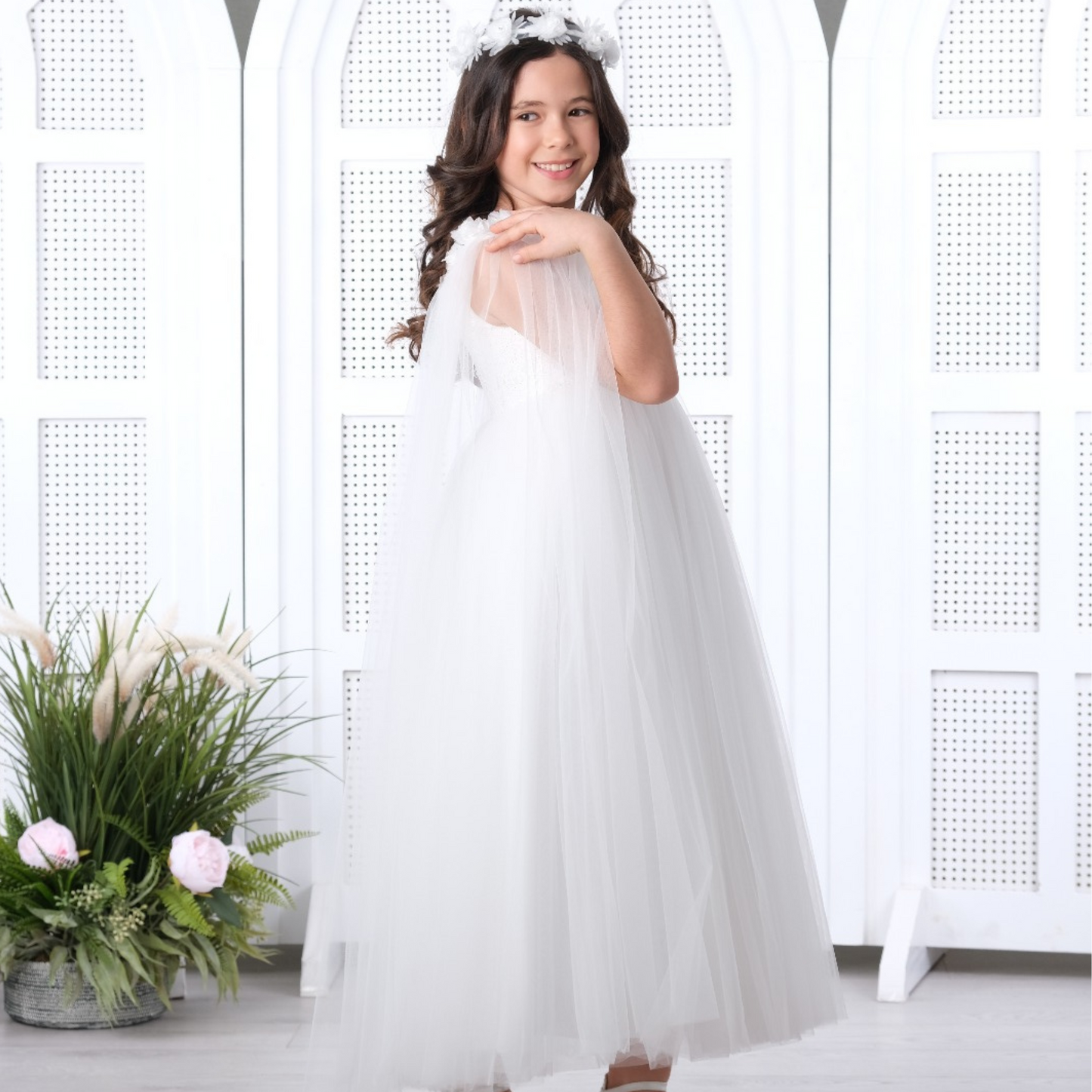 Celestial Lace Girls Formal Dress