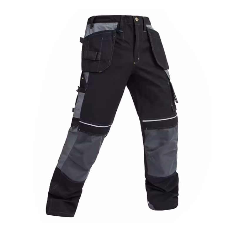 100% Cotton Cargo Pants with Detachable Knee Reinforcement Pockets [B125]-0