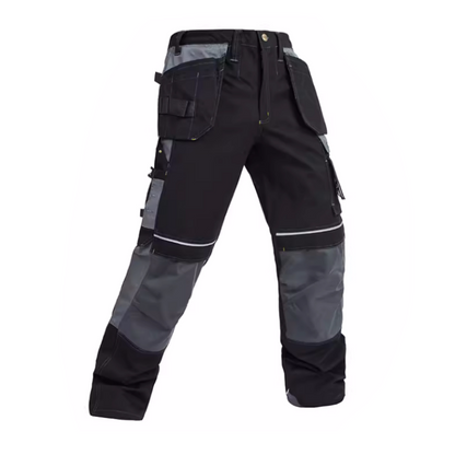 100% Cotton Cargo Pants with Detachable Knee Reinforcement Pockets [B125]-0