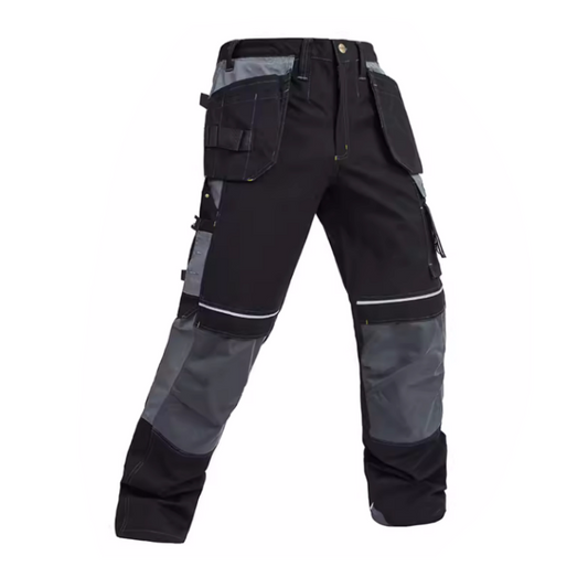 100% Cotton Cargo Pants with Detachable Knee Reinforcement Pockets [B125]-0