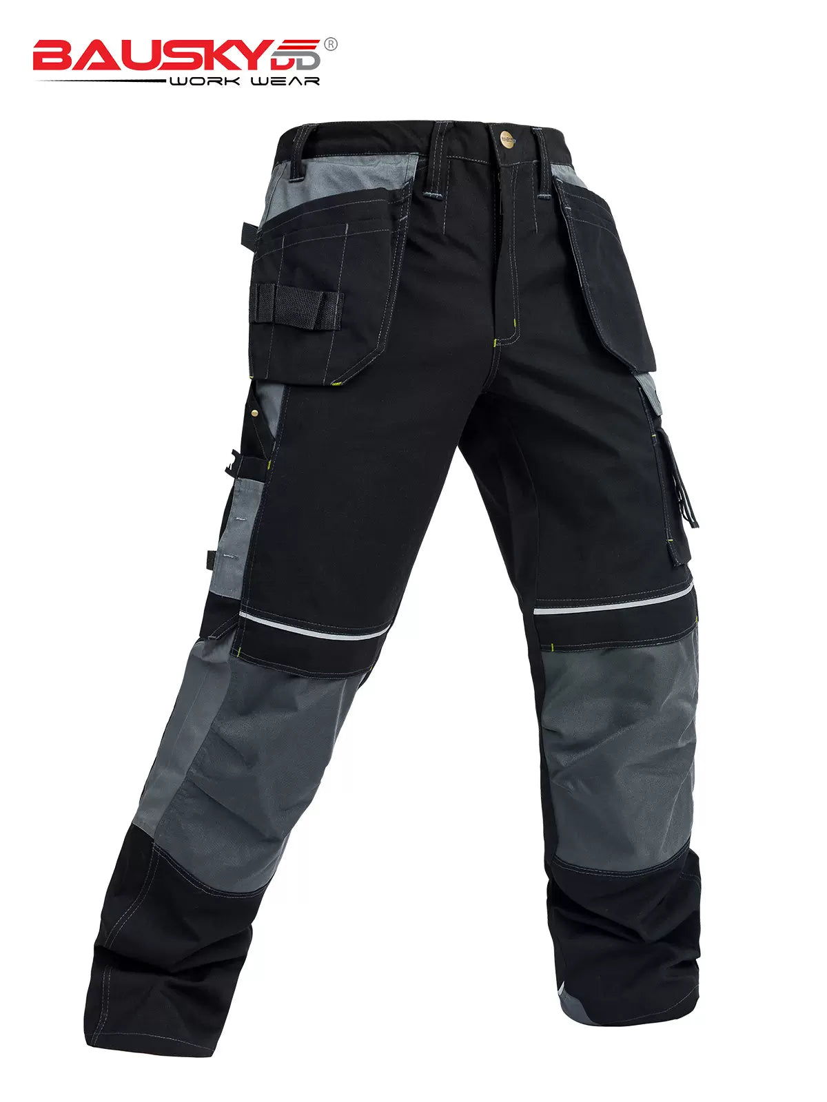 100% Cotton Cargo Pants with Detachable Knee Reinforcement Pockets [B125]-1