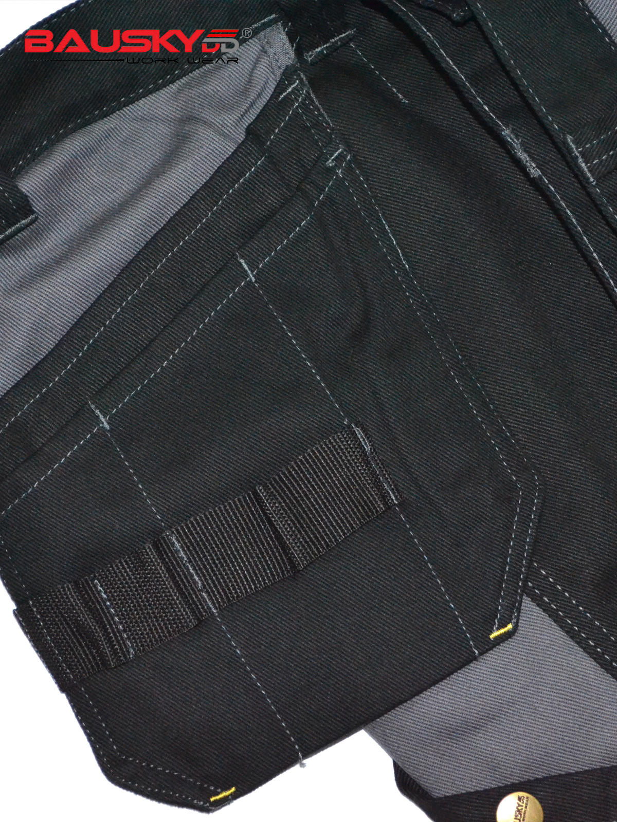 100% Cotton Cargo Pants with Detachable Knee Reinforcement Pockets [B125]-3