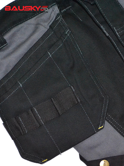 100% Cotton Cargo Pants with Detachable Knee Reinforcement Pockets [B125]-3