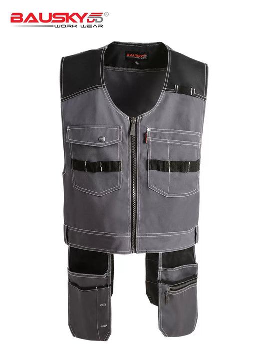 Surveyor's Vest with Multi-Pockets, for Contruction and Maintenance Workers [B208]-1