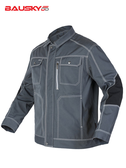 Work Jacket – Durable Cargo Style with Utility Pockets & Zip Chest Pocket– Bauskydd [B212]-0