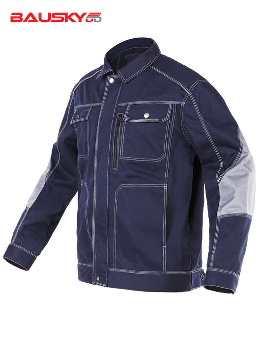 Work Jacket – Durable Cargo Style with Utility Pockets & Zip Chest Pocket– Bauskydd [B212]-1