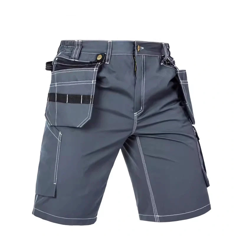 Utility Work Shorts with Detachable Tool Pockets [B219]-3