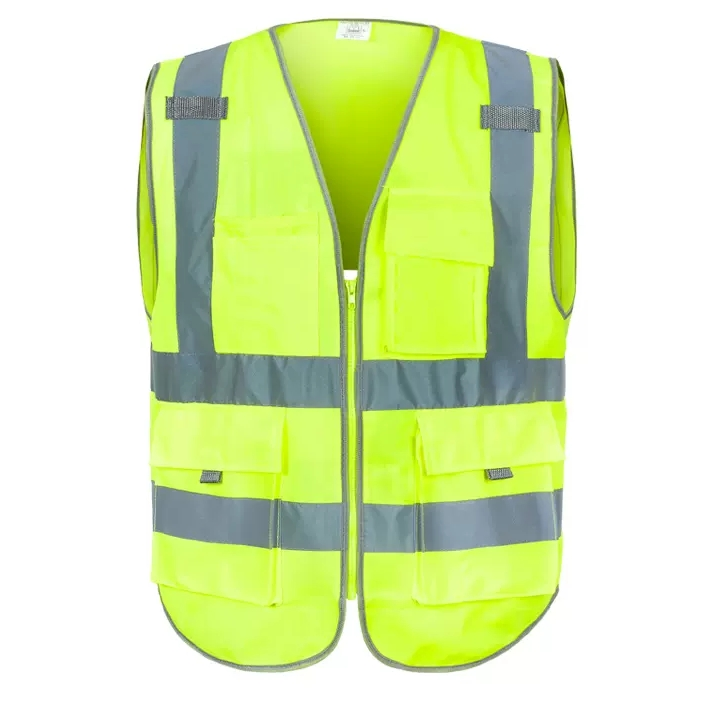 Class 2 Hi Vis Vest with Pockets, Wholesale for Construction Workers [B223]-0