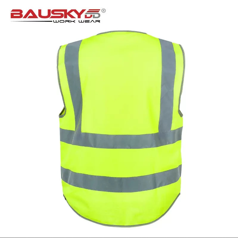 Class 2 Hi Vis Vest with Pockets, Wholesale for Construction Workers [B223]-2