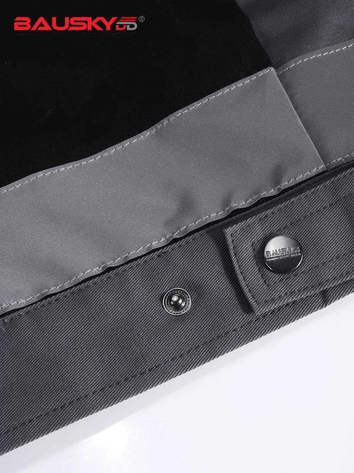 Work Jacket – Reflective Stripes, Badge Pocket & Utility Storage – Bauskydd [B232]