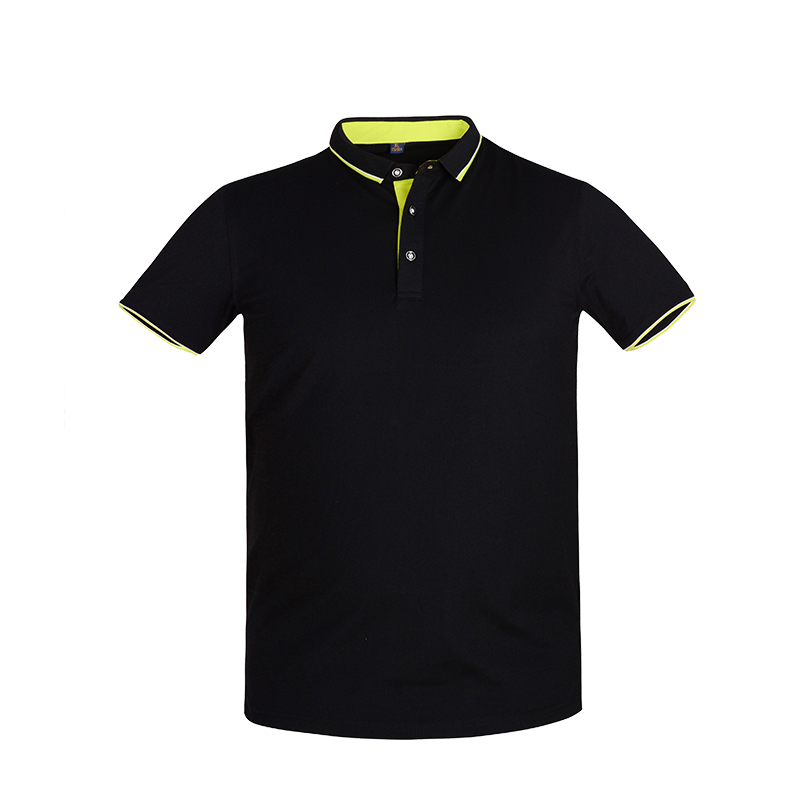 Quick-Dry Polo Work T-Shirt – Moisture-Wicking with Stretch Cuffs & Turn-Down Collar-1