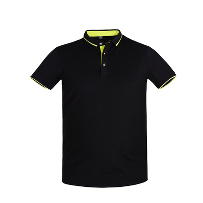 Quick-Dry Polo Work T-Shirt – Moisture-Wicking with Stretch Cuffs & Turn-Down Collar-1