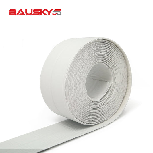 Waterproof Toilet Caulk Strip - Self-Adhesive PVC Sealing Tape-0