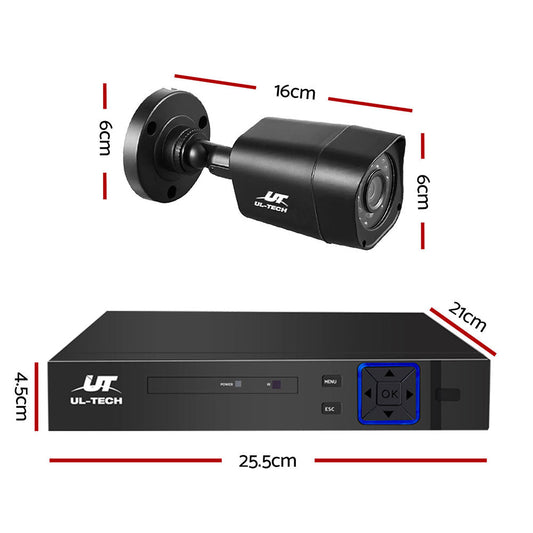 NNEDSZ -CCTV Camera Home Security System 8CH DVR 1080P Cameras Outdoor Day Night