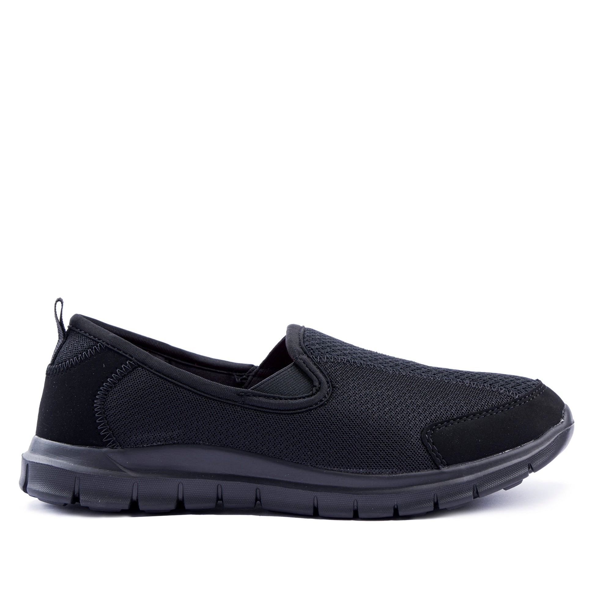 Cloud Ladies Slip On Walker Black/Black-0