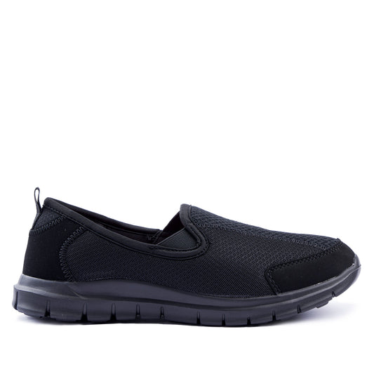 Cloud Ladies Slip On Walker Black/Black-0