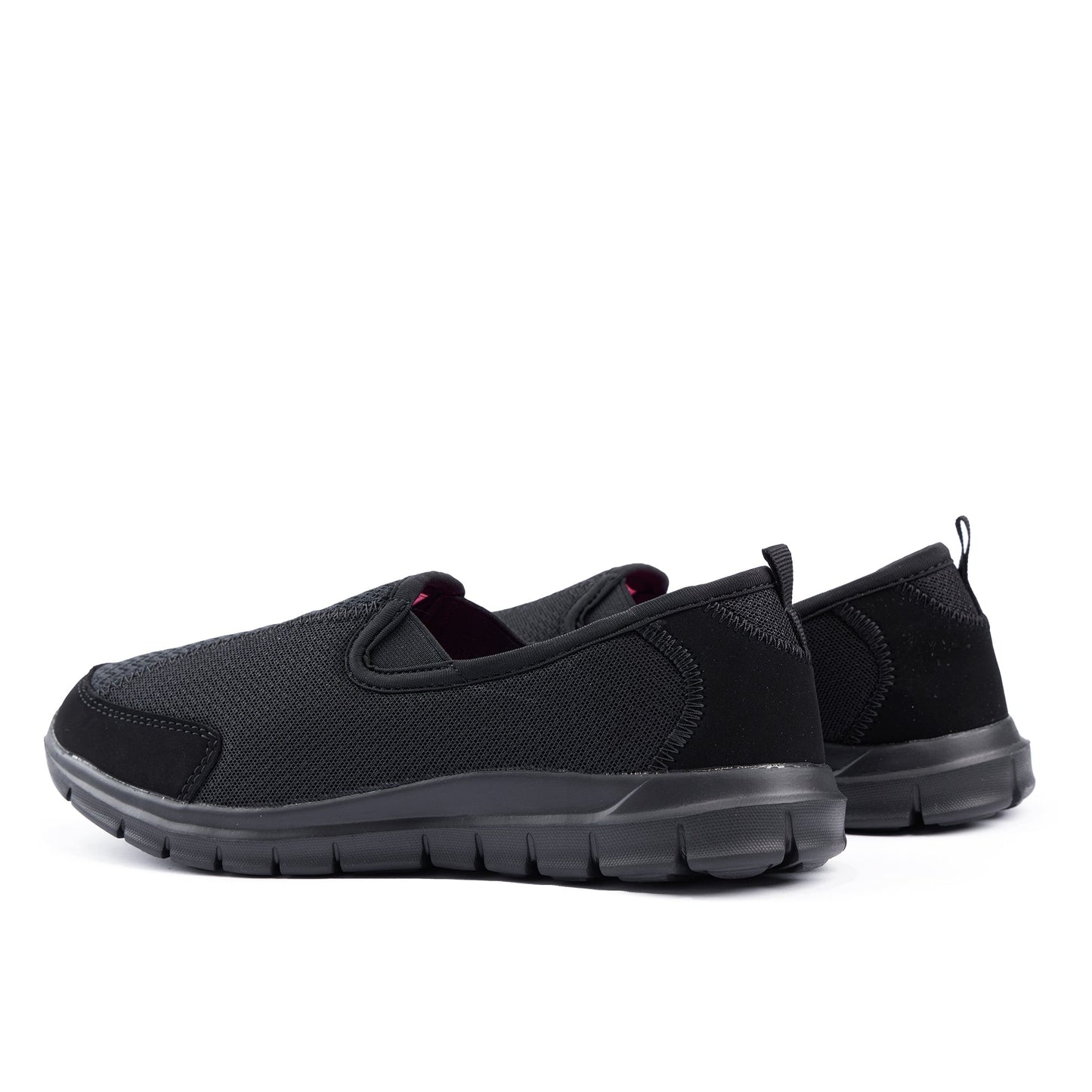 Cloud Ladies Slip On Walker Black/Black-1