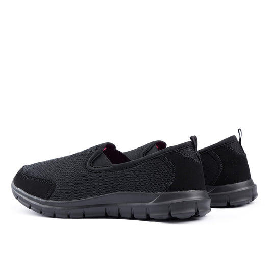 Cloud Ladies Slip On Walker Black/Black-1
