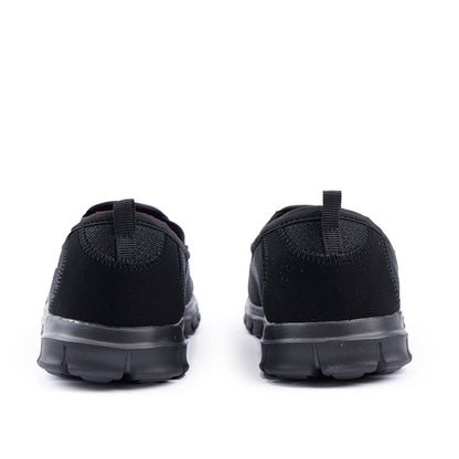 Cloud Ladies Slip On Walker Black/Black-2