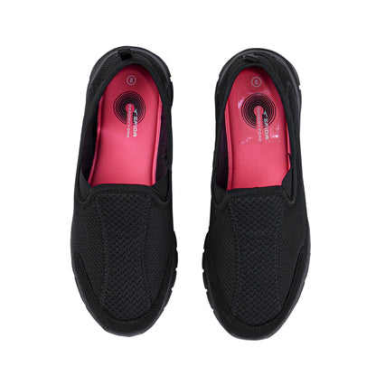 Cloud Ladies Slip On Walker Black/Black-3