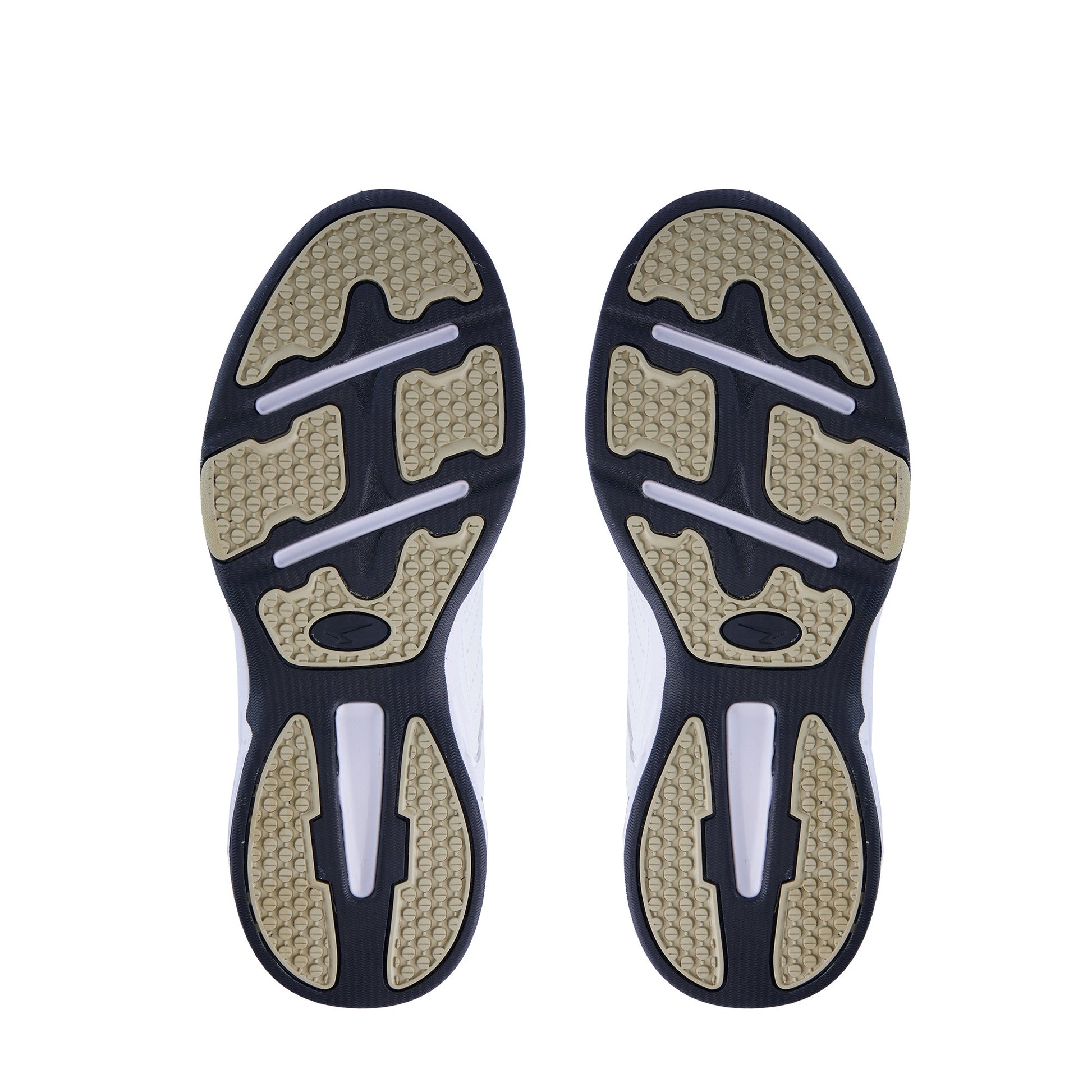 Defy Senior Leather V Strap Cross Trainer  - White Navy-4