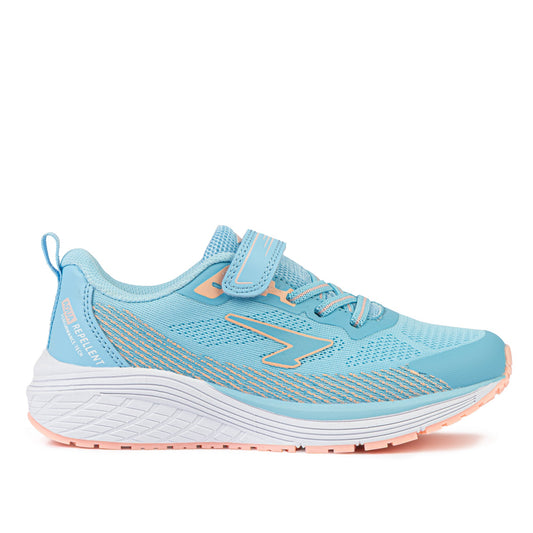 Inta Girls Runners - Light Blue/Pastel Peach V Strap-0