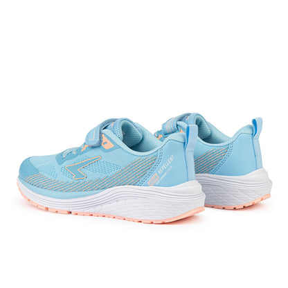 Inta Girls Runners - Light Blue/Pastel Peach V Strap-2