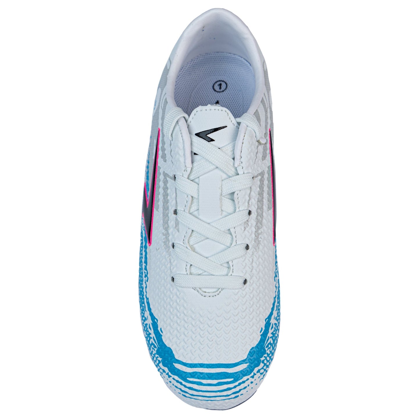 Knight XTR Junior Football Boots - White/Sky/Pink