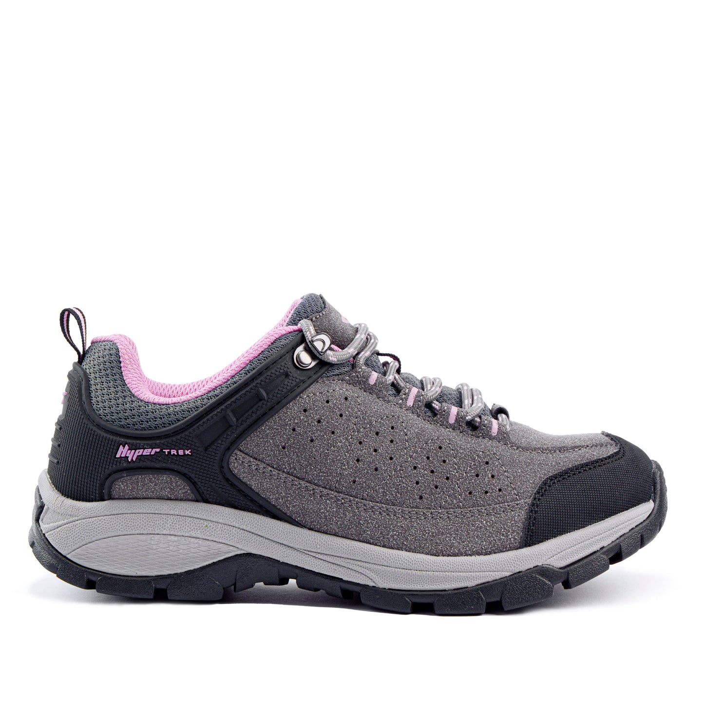 Pioneer Ladies Lace Up Runner Charcoal/Black-0