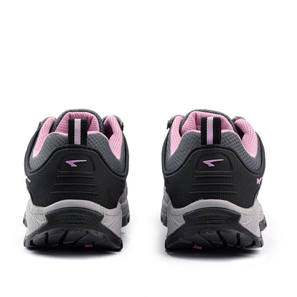 Pioneer Ladies Lace Up Runner Charcoal/Black-3