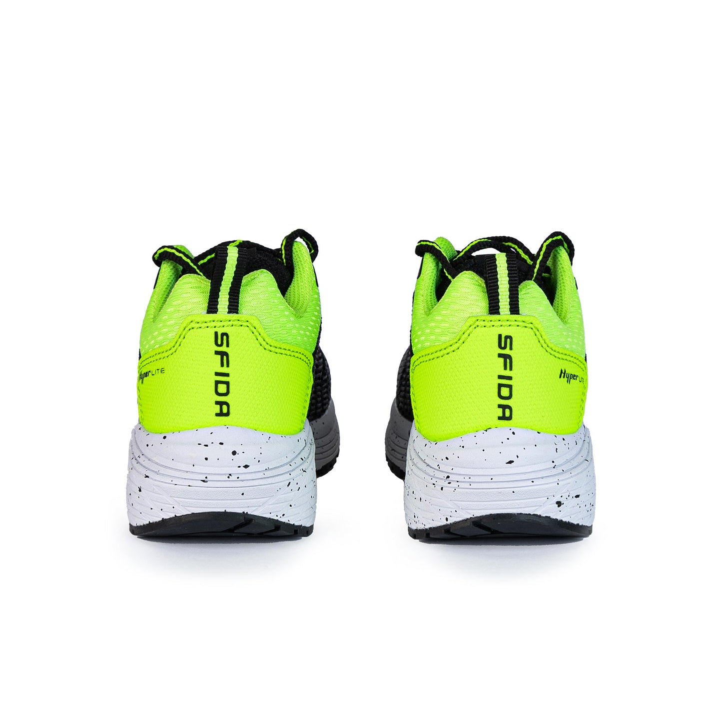 Prota Boys Lace Up Runner - Black/Lime