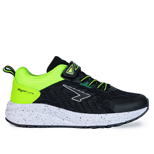 Prota Boys V Strap Runner - Black/Lime-0