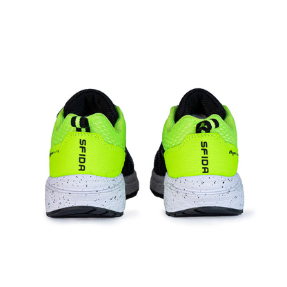 Prota Boys V Strap Runner - Black/Lime-3