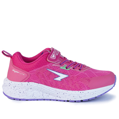 Prota Girls V  Strap Runner - Fuchsia/Lilac