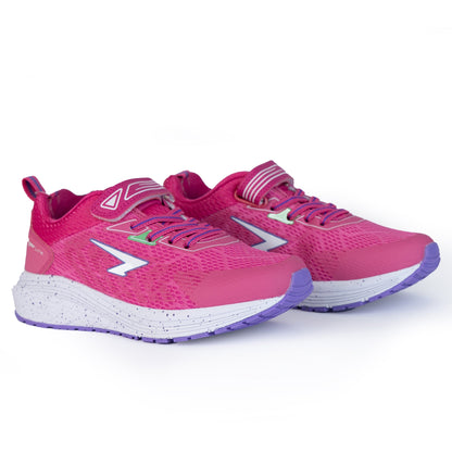 Prota Girls V  Strap Runner - Fuchsia/Lilac