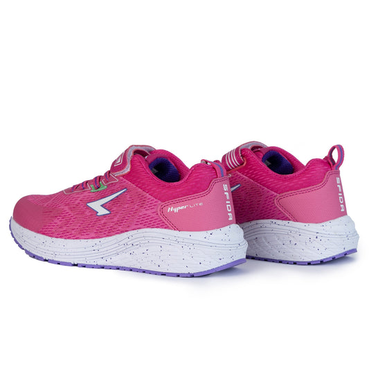 Prota Girls V  Strap Runner - Fuchsia/Lilac