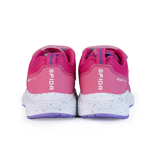 Prota Girls V  Strap Runner - Fuchsia/Lilac