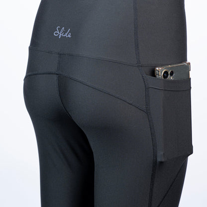 The Go - Ladies Black Phone Pocket Leggings