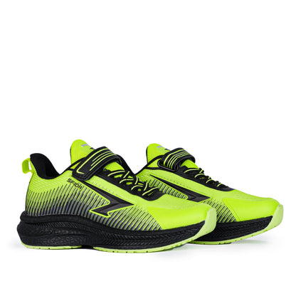 Zephyr Boy's Performance Runners V Strap - Lime/Black