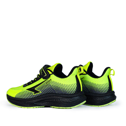 Zephyr Boy's Performance Runners V Strap - Lime/Black