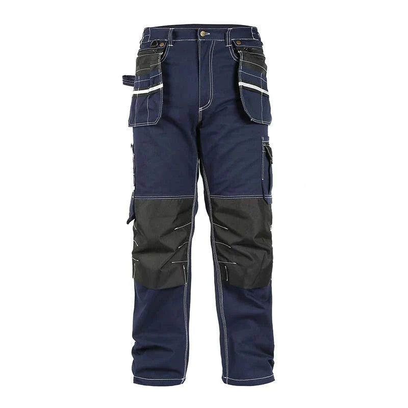 100% Cotton Cargo Pants with Detachable and Movable Hanging Pockets, Knee Pad Installable, Durable for Outdoor Working [B111]-4
