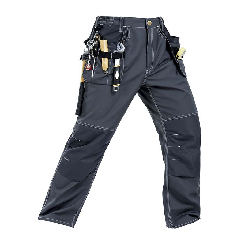 Durable Polyester Cotton Cargo Pants for Work with Installable Knee Pads,Multi-Pockets, Comfort Fit for Construction Workers[B129]