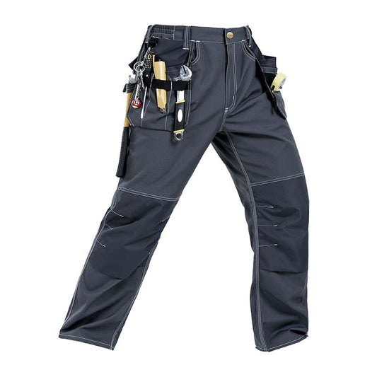 Durable Polyester Cotton Cargo Pants for Work with Installable Knee Pads,Multi-Pockets, Comfort Fit for Construction Workers[B129]
