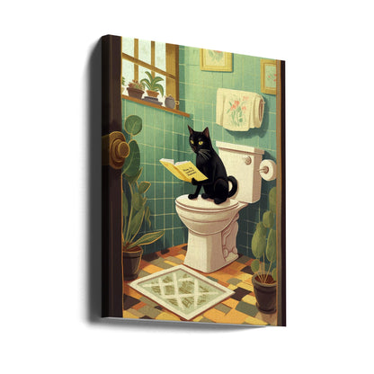 Wall art Toilet Cat