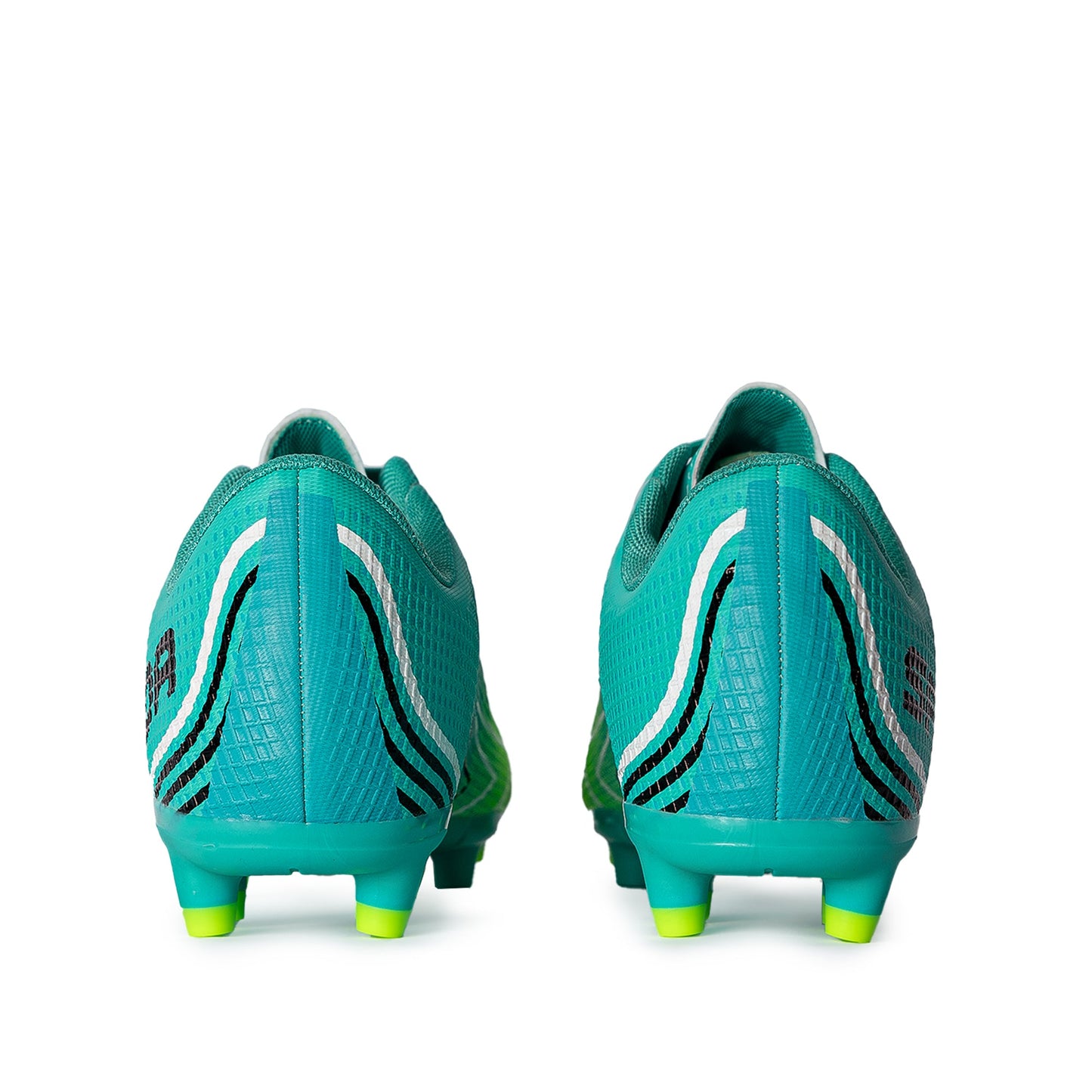 Conquer Kid's Football Boots - Aqua/Lime