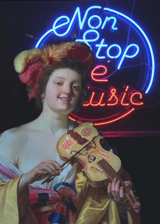 Non Stop the Music- Canvas Print
